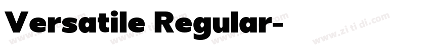 Versatile Regular字体转换